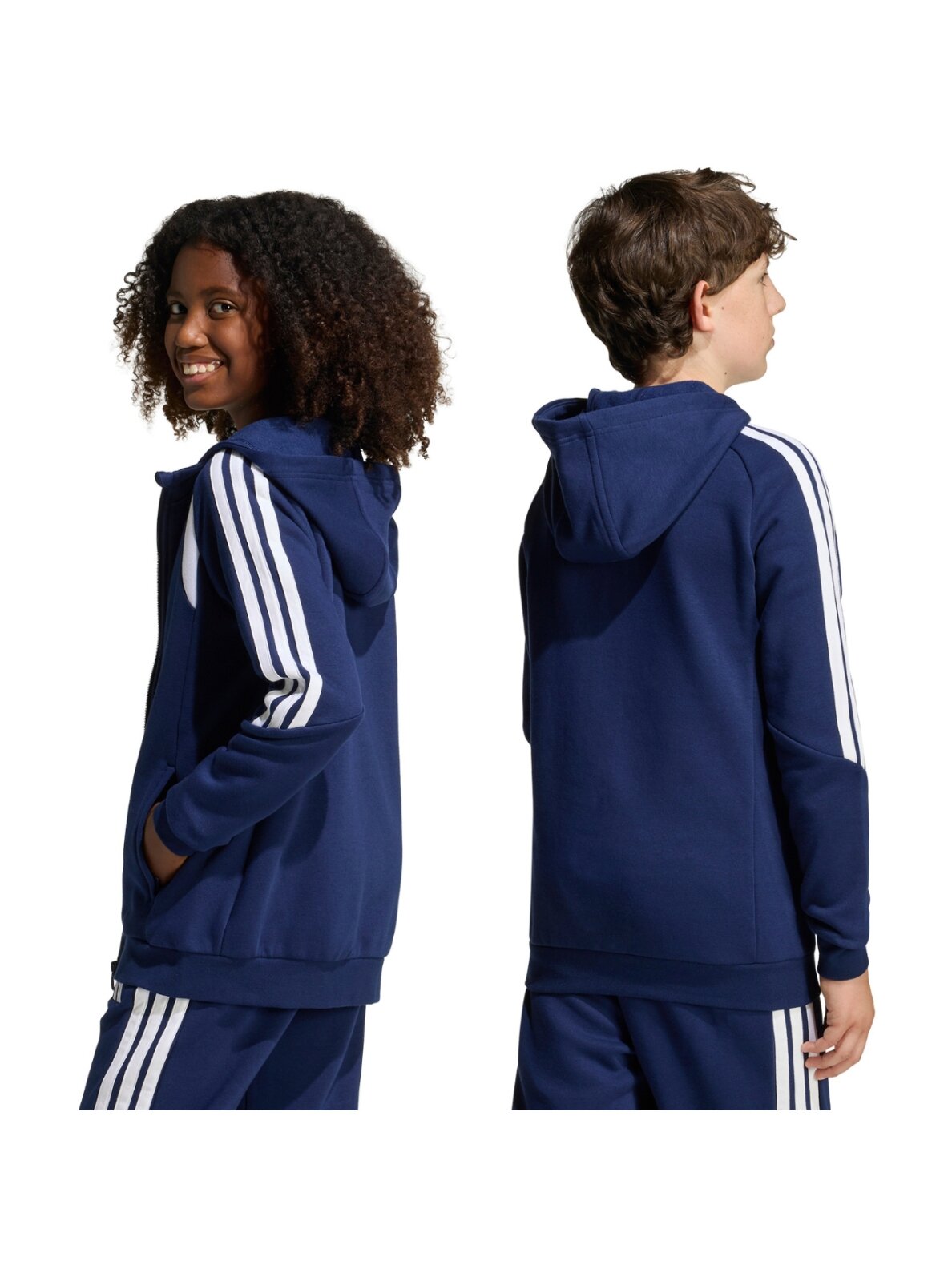 adidas Tiro 26 League Sweat Full Zip Hoodie džemperis vaikams tamsiai mėlynas KF3322 2