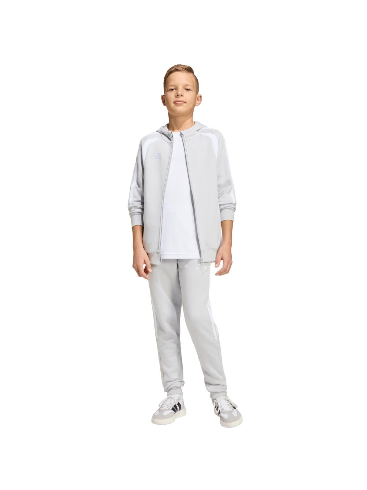 Adidas Tiro 26 League Sweat Full Zip Hoodie vaikams pilka KF3323 6