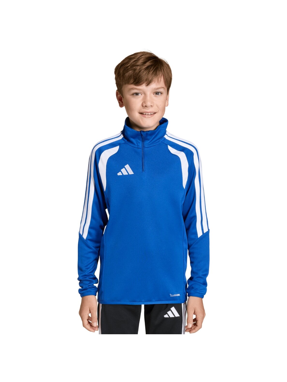 Adidas Tiro 26 League Training Top vaiko treniruočių džemperis mėlynas-baltas JY7162 Adidas Tiro 26 League Training Top vaiko treniruočių džemperis mėlynas-baltas JY7162