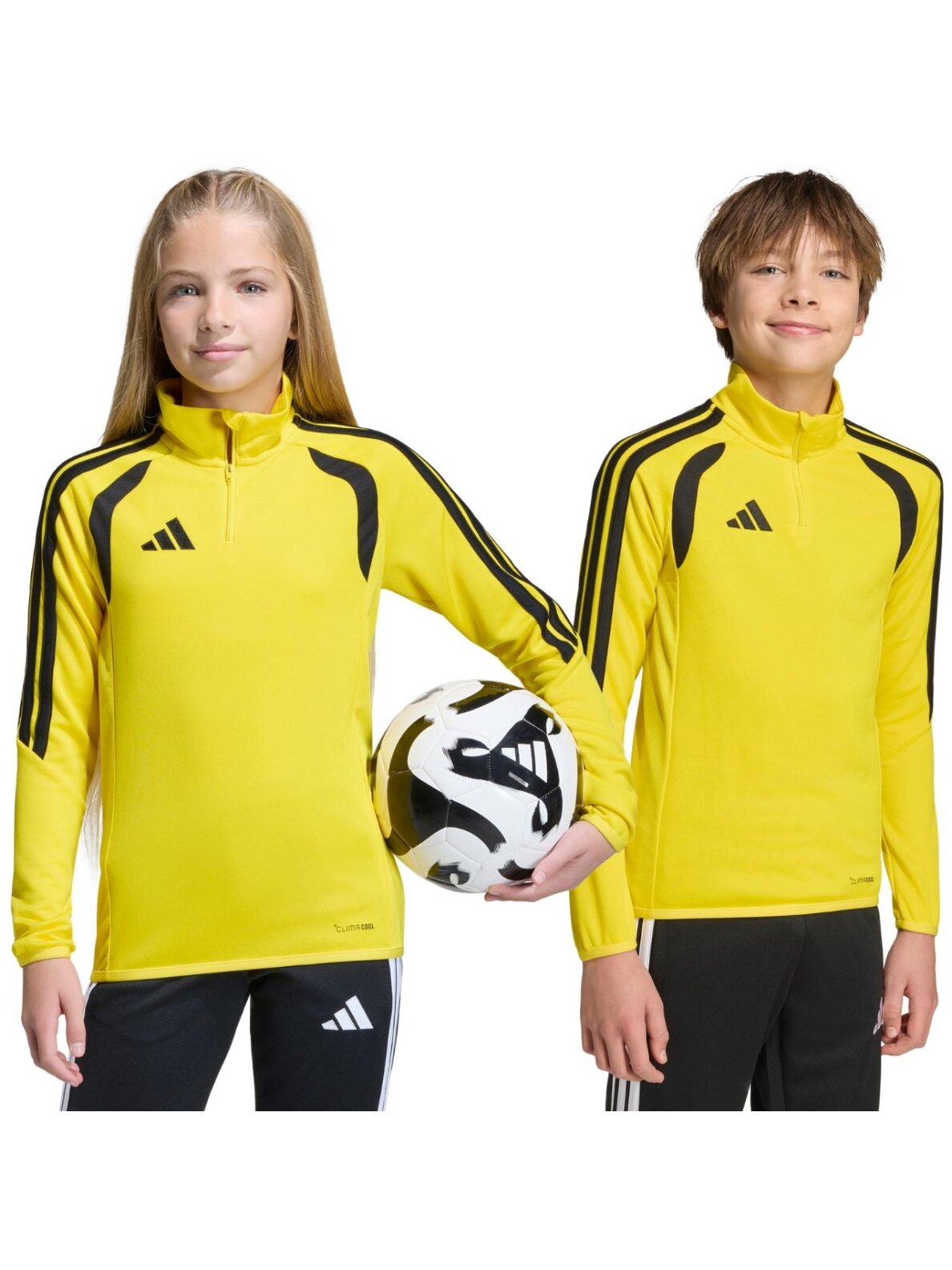 Adidas Tiro 26 League Training Top vaikams geltonai-juoda JY7158 Adidas Tiro 26 League Training Top vaikams geltonai-juoda JY7158