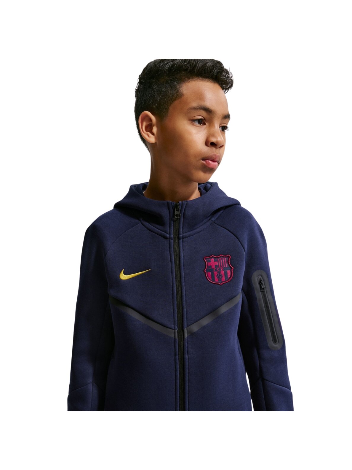 Nike FC Barcelona Tech Fleece vaikiškas džemperis, tamsiai mėlynas, II3722 498 3