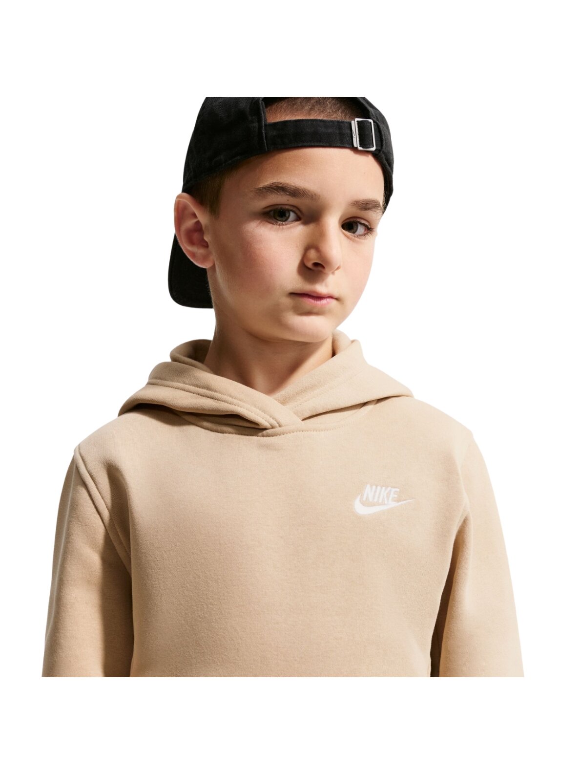 Nike Sportswear Club Fleece vaikiški megztiniai, smėlio spalvos FD3000 286 3 Nike Sportswear Club Fleece vaikiški megztiniai, smėlio spalvos FD3000 286 3
