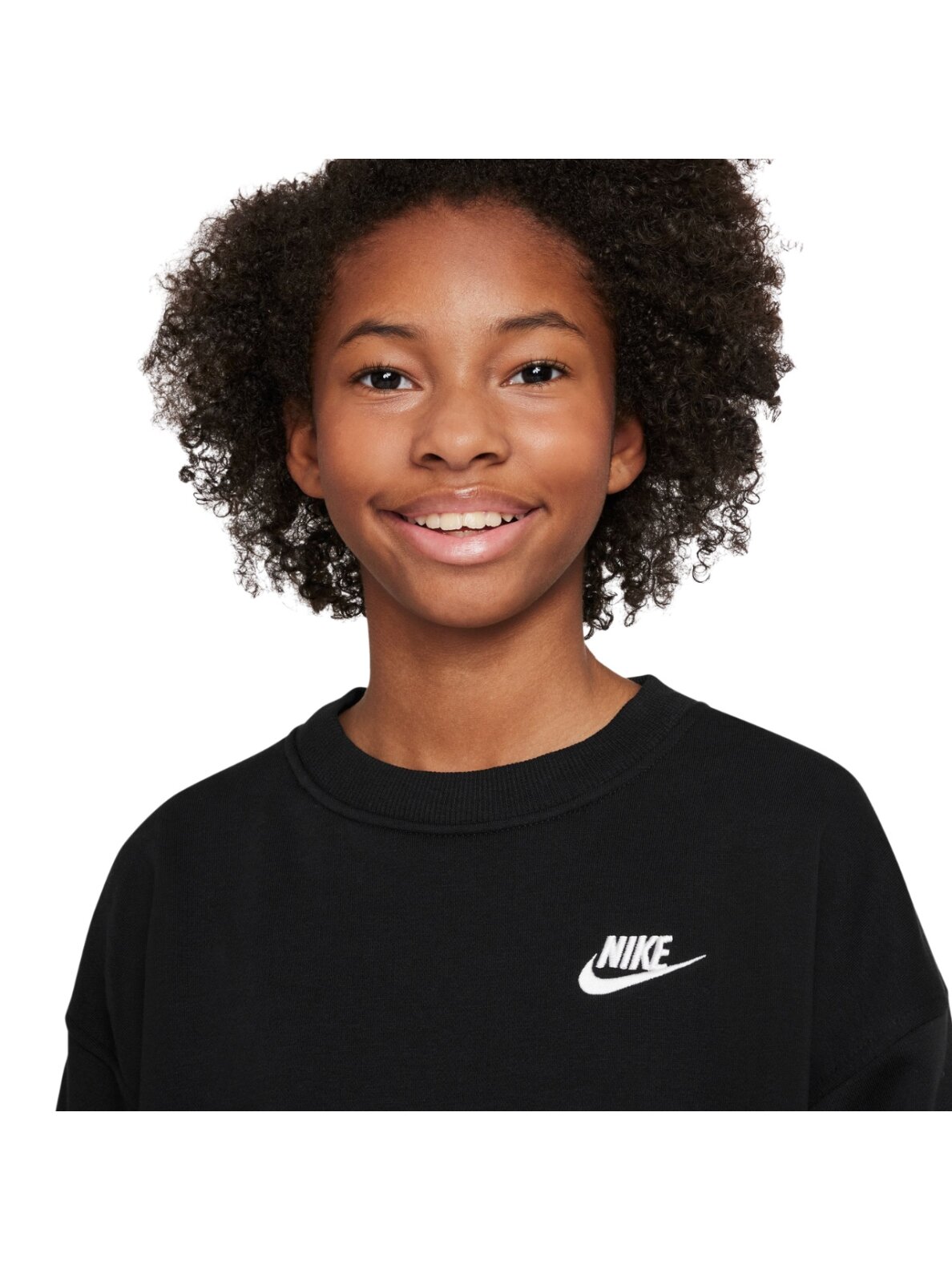 Nike Sportswear Club Fleece džemperis vaikams juodas FD2923 010 2 Nike Sportswear Club Fleece džemperis vaikams juodas FD2923 010 2