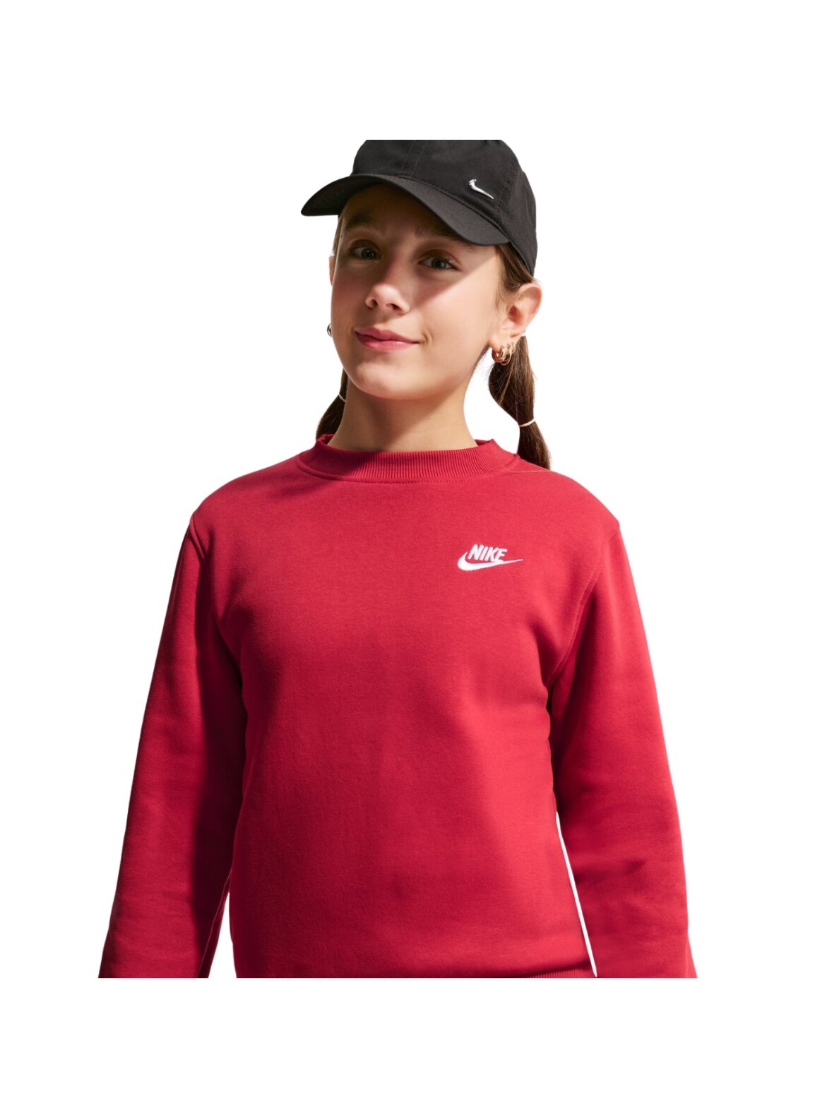 Nike Sportswear Club Fleece vaikiškas megztinis raudonas FD3006 608 2