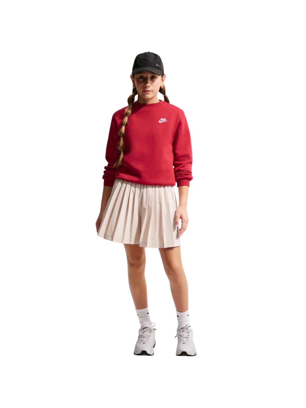 Nike Sportswear Club Fleece vaikiškas megztinis raudonas FD3006 608 5