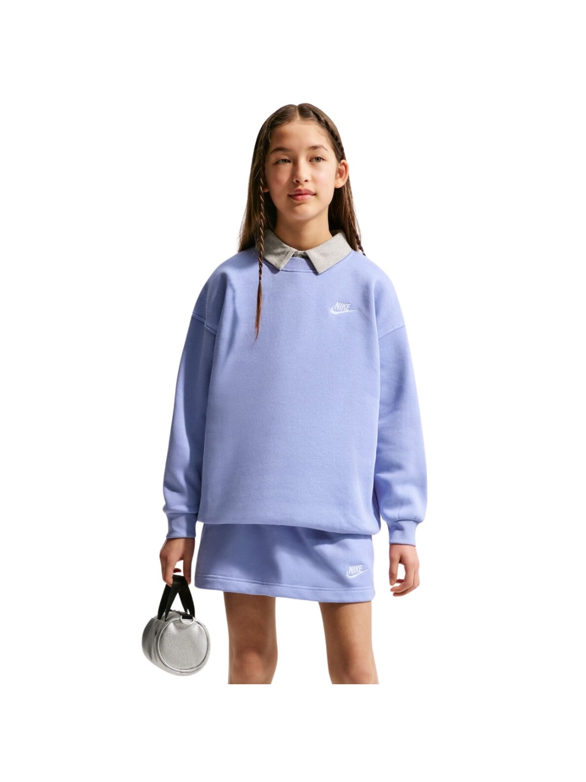 Džemperis vaikams Nike Sportswear Club Fleece šviesiai violetinė FD2923 569