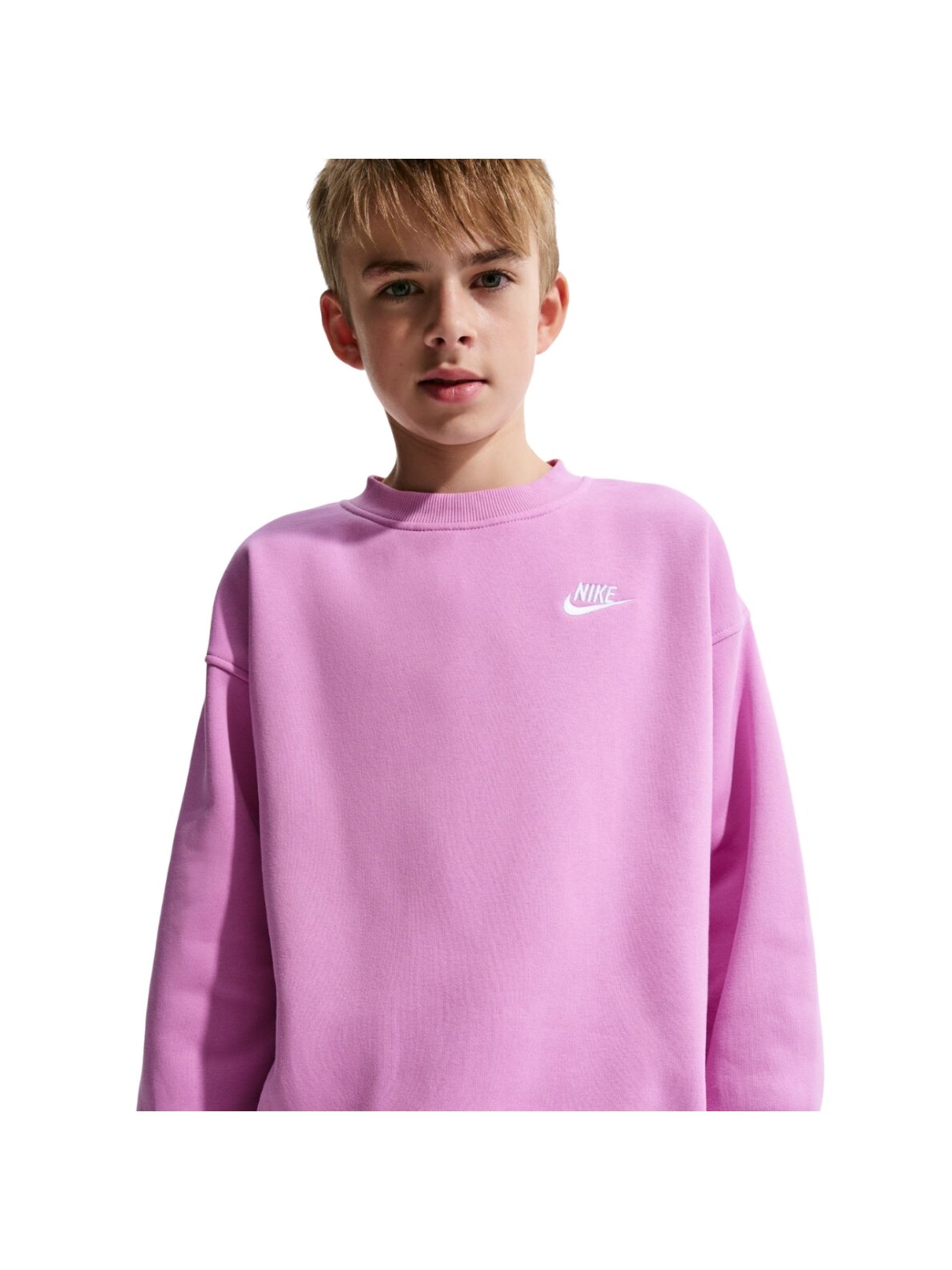 Nike Sportswear Club Fleece džemperis vaikams rožinis FD2923 503 5 Nike Sportswear Club Fleece džemperis vaikams rožinis FD2923 503 5