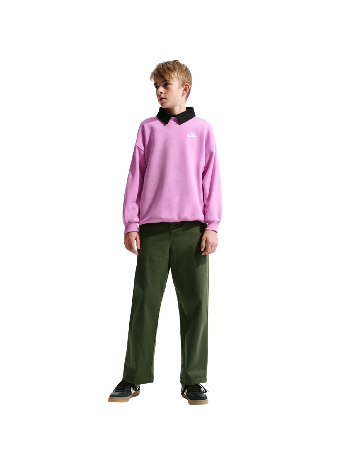 Nike Sportswear Club Fleece džemperis vaikams rožinis FD2923 503 7 Nike Sportswear Club Fleece džemperis vaikams rožinis FD2923 503 7