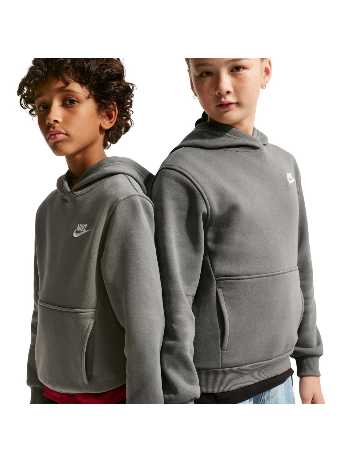 Nike Sportswear Club Fleece vaikiški megztiniai, pilki FD3000 289