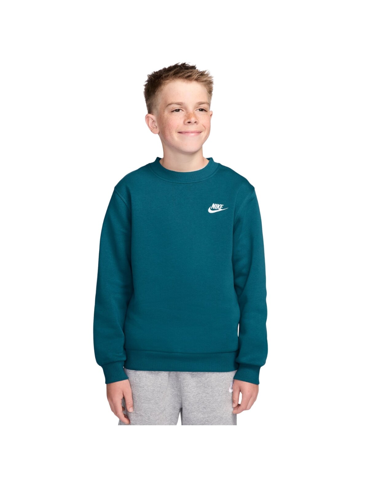 Nike Sportswear Club Fleece vaikiškas megztinis, žalias FD3006 372