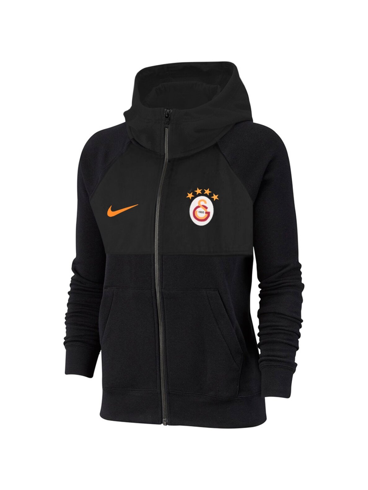Nike Sportswear Full-Zip Hoodie vaikams, juodas DA1686 010 Nike Sportswear Full-Zip Hoodie vaikams, juodas DA1686 010
