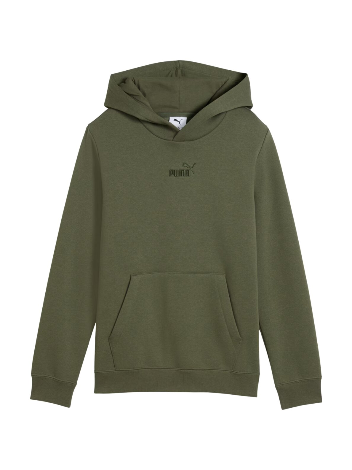 Puma vaikiškas džemperis su gobtuvu ESS Small No.1 Logo Centered Hoodie, chaki spalvos 692976 86 1