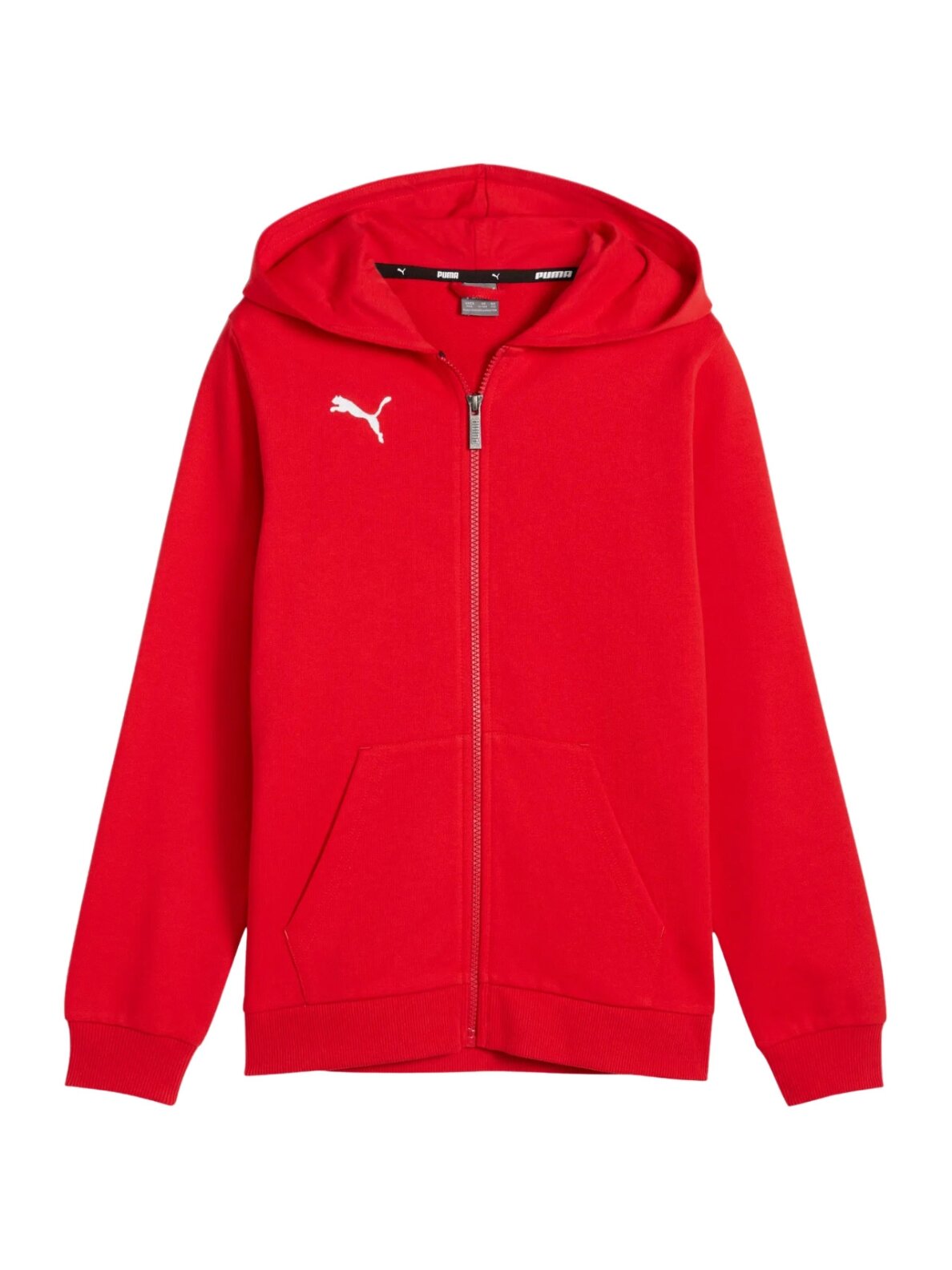 Puma teamGoal Casuals vaikiškas megztinis su gobtuvu raudonas 658596 01