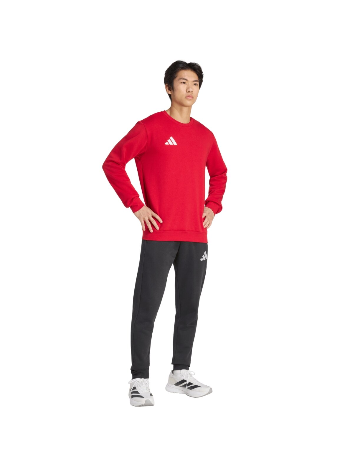 Adidas Entrada 26 Sweat Top vyrams raudona JZ6575 Adidas Entrada 26 Sweat Top vyrams raudona JZ6575
