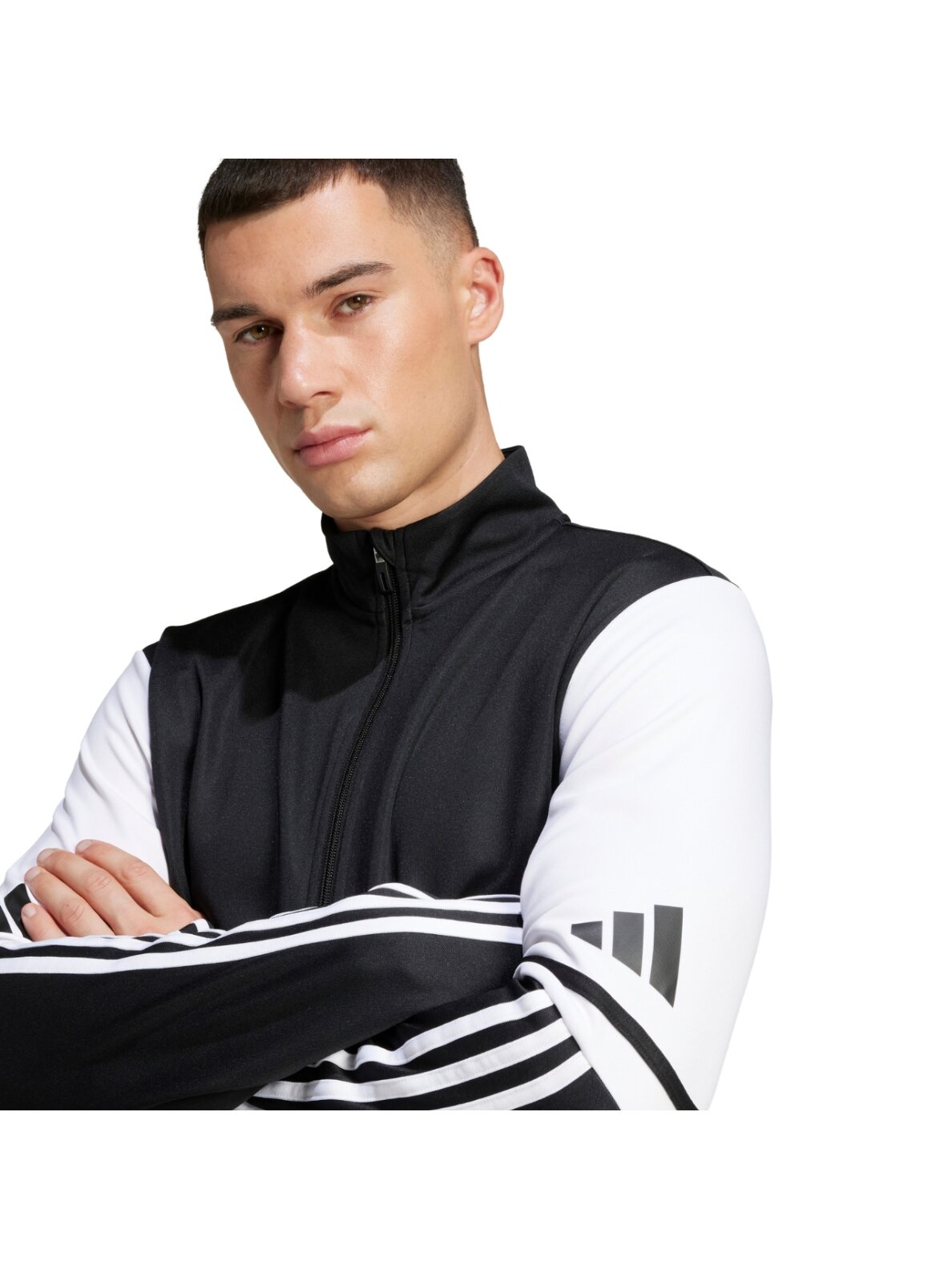 Adidas Squadra 25 Training vyriškas megztinis juodos ir baltos spalvos JE2774 4 Adidas Squadra 25 Training vyriškas megztinis juodos ir baltos spalvos JE2774 4
