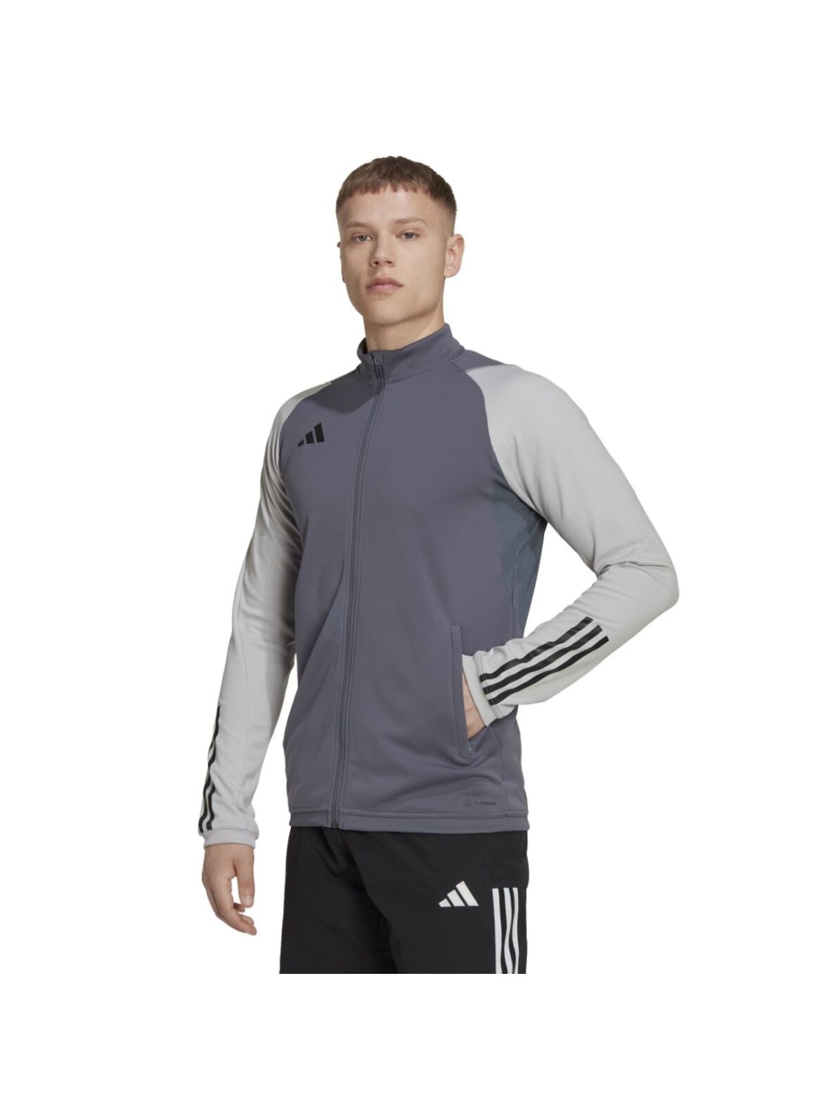 Vyriški adidas Tiro 23 Competition Training džemperiai, pilki HP1908 1 Vyriški adidas Tiro 23 Competition Training džemperiai, pilki HP1908 1