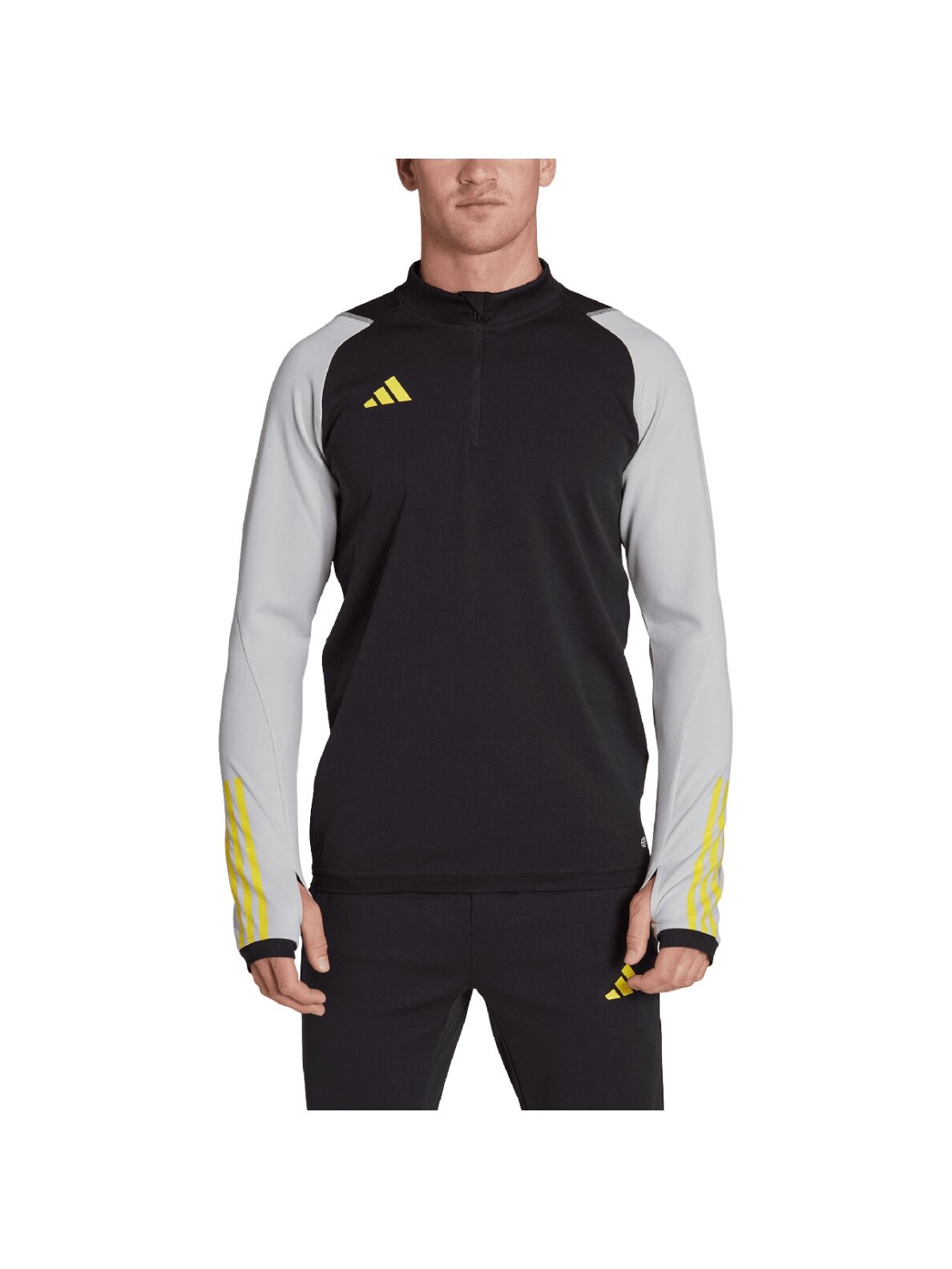 Vyriškas džemperis Adidas Tiro 23 Competition Training Top juodos ir pilkos spalvos HU1307 2