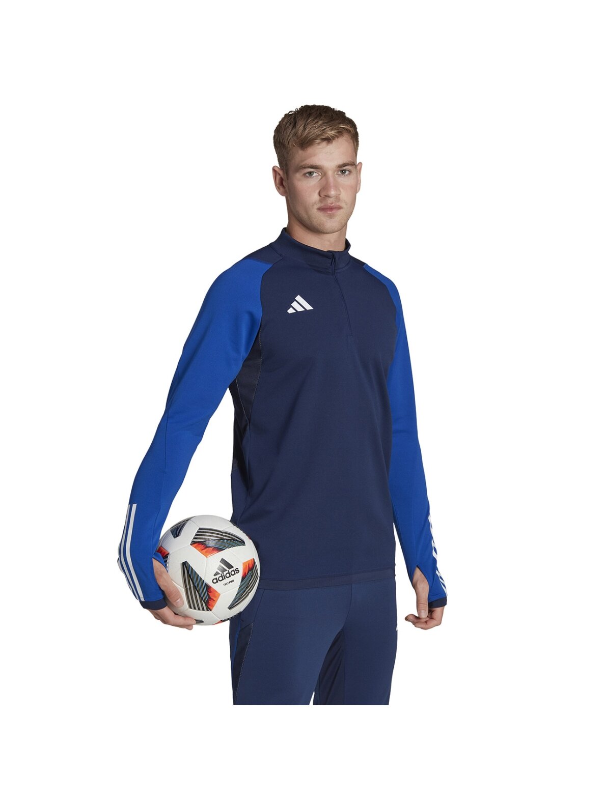 Vyriški džemperiai Adidas Tiro 23 Competition Training Top tamsiai mėlyna ir mėlyna HK7645 2
