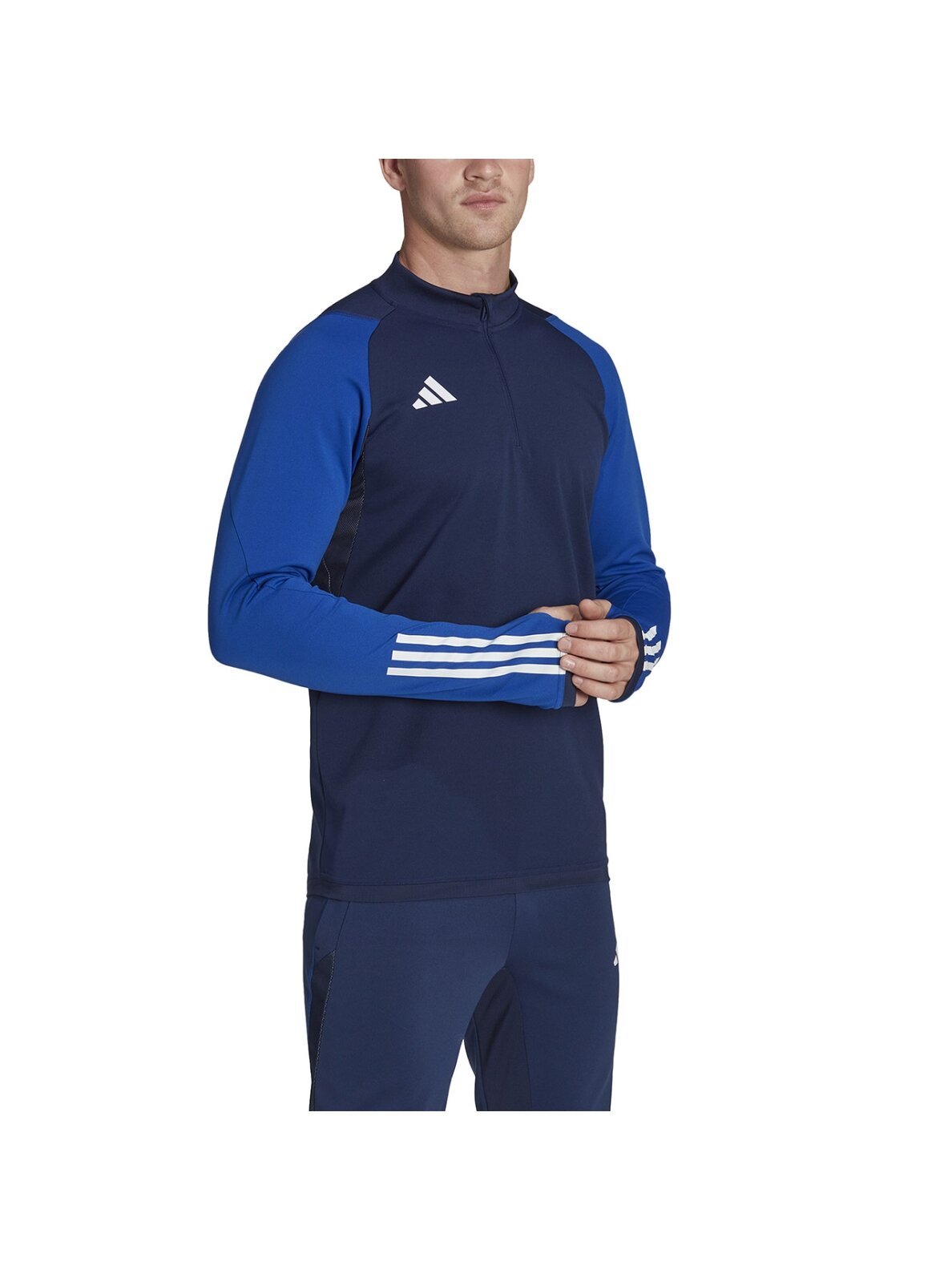 Vyriški džemperiai Adidas Tiro 23 Competition Training Top tamsiai mėlyna ir mėlyna HK7645 3