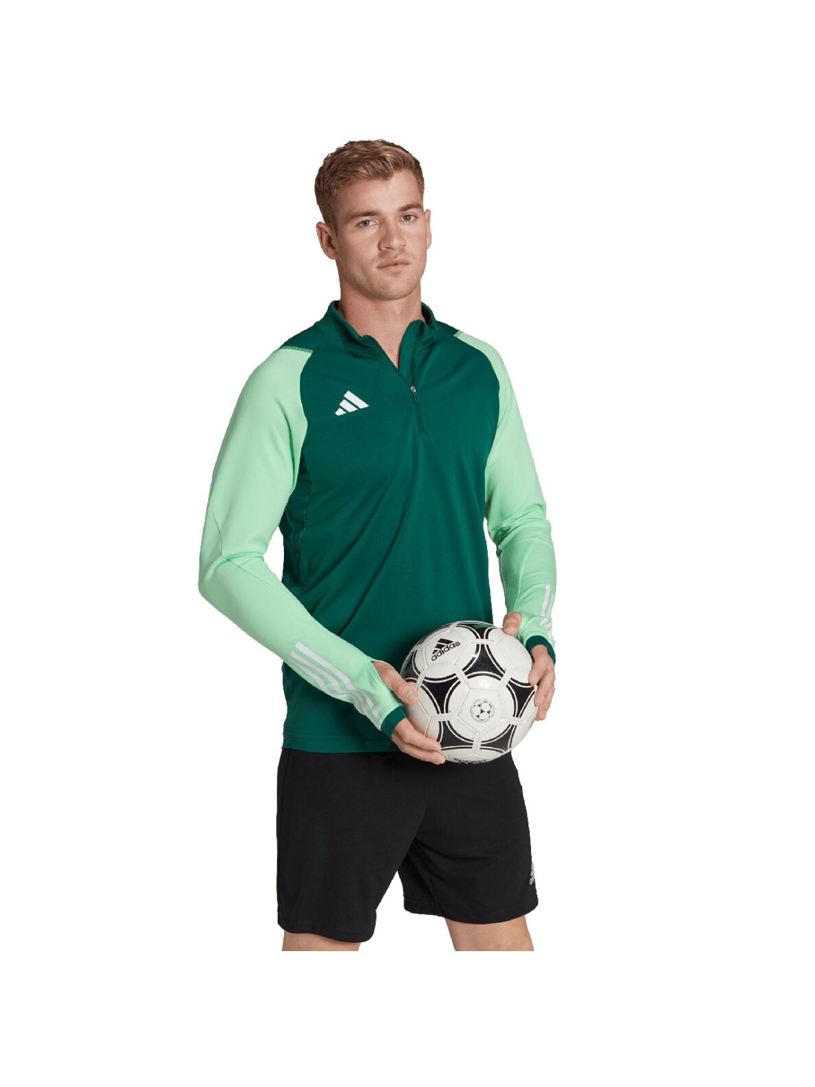 Vyriški adidas Tiro 23 Competition Training Top džemperis, žalias HU1308 2 Vyriški adidas Tiro 23 Competition Training Top džemperis, žalias HU1308 2