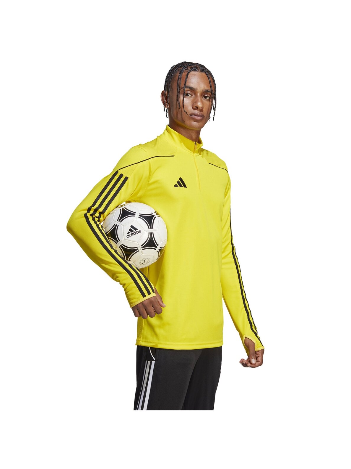 Vyriški Adidas Tiro 23 League Training Top palaidinė, geltoni IB8476 Vyriški Adidas Tiro 23 League Training Top palaidinė, geltoni IB8476
