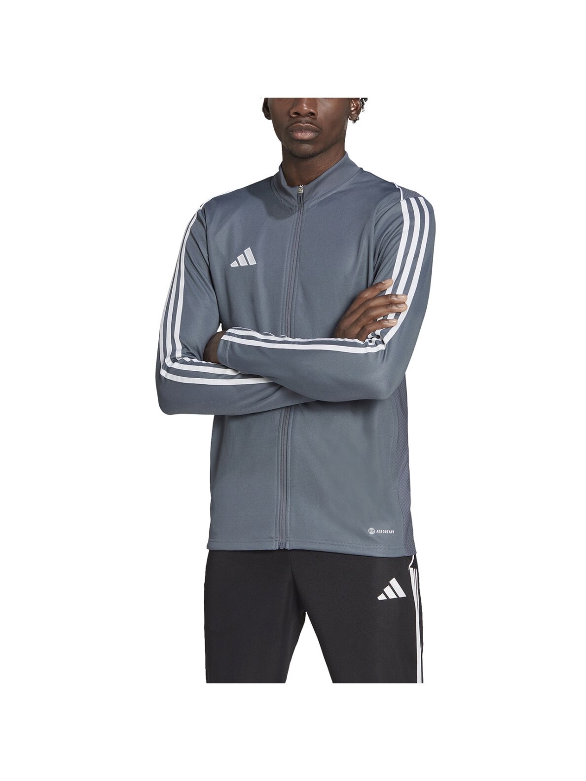 Vyriški Adidas Tiro 23 League Training Top džemperiai, pilki HS3504 3 Vyriški Adidas Tiro 23 League Training Top džemperiai, pilki HS3504 3