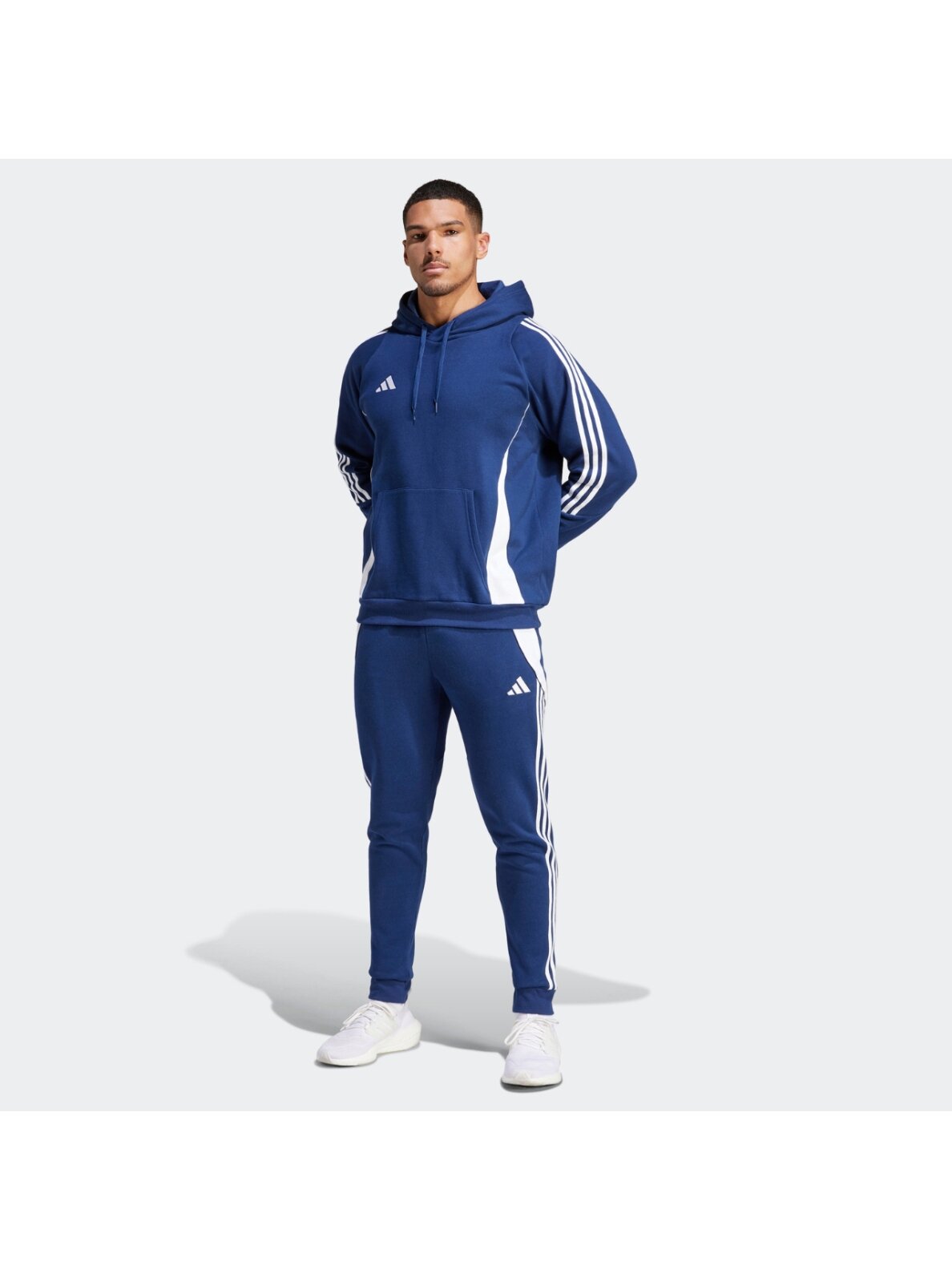 Adidas Tiro 24 Sweat Hooded vyriškas džemperis, mėlynas IR7546 1