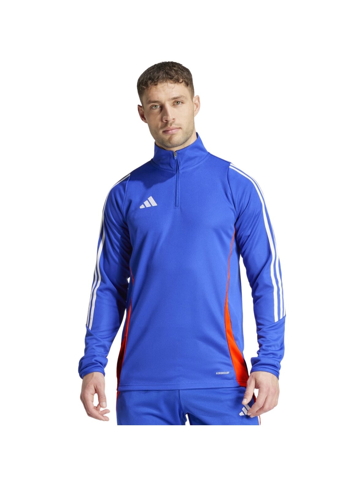Vyriški adidas Tiro 24 Training Top džemperiai, mėlyni JE1993 Vyriški adidas Tiro 24 Training Top džemperiai, mėlyni JE1993