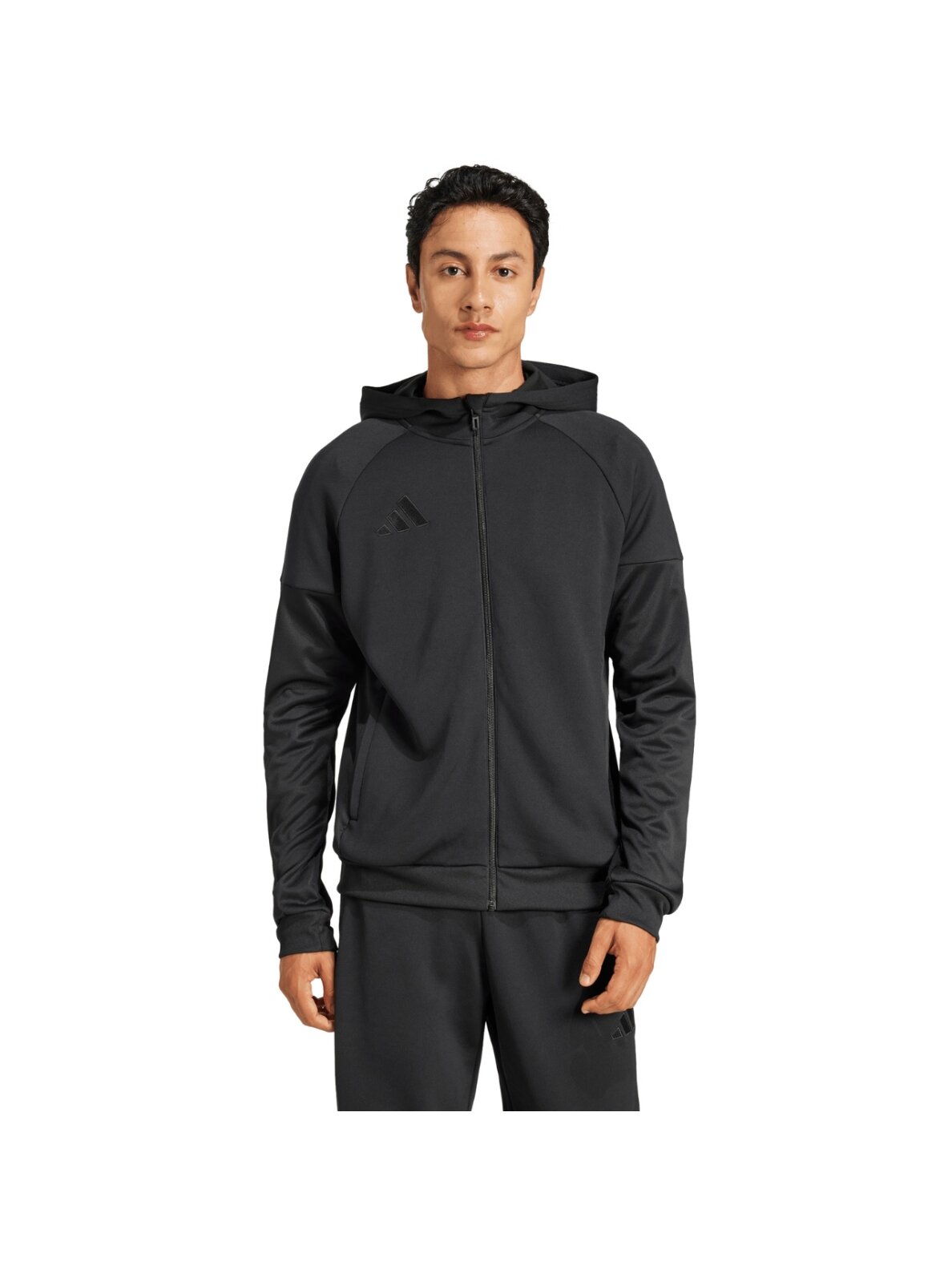 Adidas Tiro 25 Full-Zip vyriška sportinė džemperis juoda JD9078 Adidas Tiro 25 Full-Zip vyriška sportinė džemperis juoda JD9078
