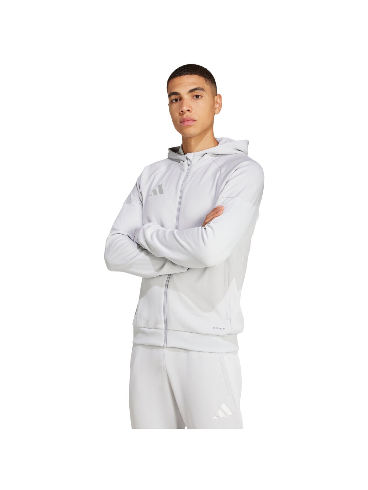Adidas Tiro 25 Full-Zip Hoodie vyriska megztinis, rutulinis JC5130 Adidas Tiro 25 Full-Zip Hoodie vyriska megztinis, rutulinis JC5130