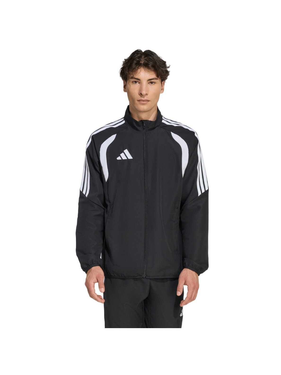 Adidas Tiro 26 League Presentation vyriški džemperiai juodi JZ9049 Adidas Tiro 26 League Presentation vyriški džemperiai juodi JZ9049