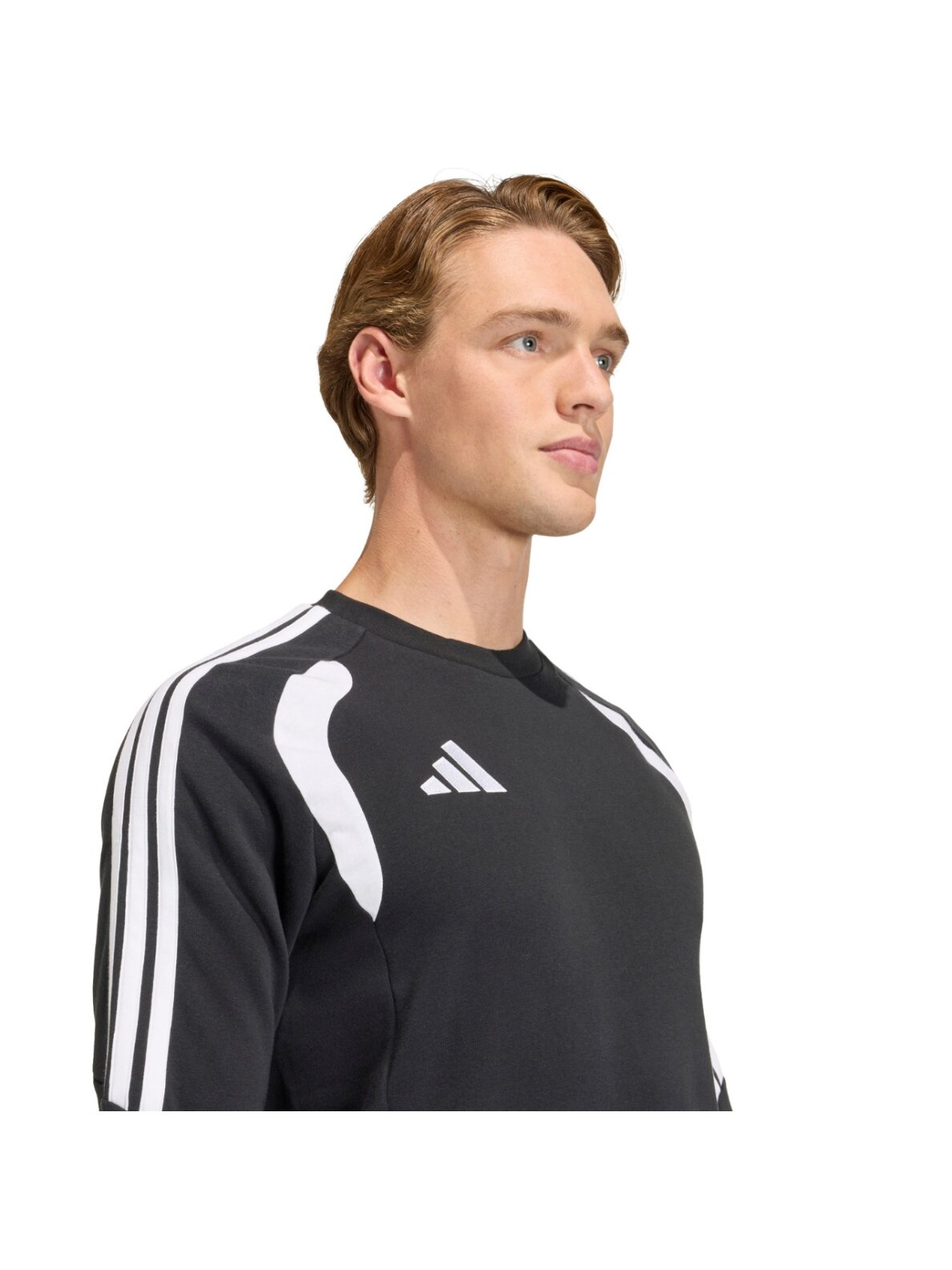 Adidas Tiro 26 League Sweat Crew vyriškas džemperis juodos ir baltos spalvos KF3413 3 Adidas Tiro 26 League Sweat Crew vyriškas džemperis juodos ir baltos spalvos KF3413 3