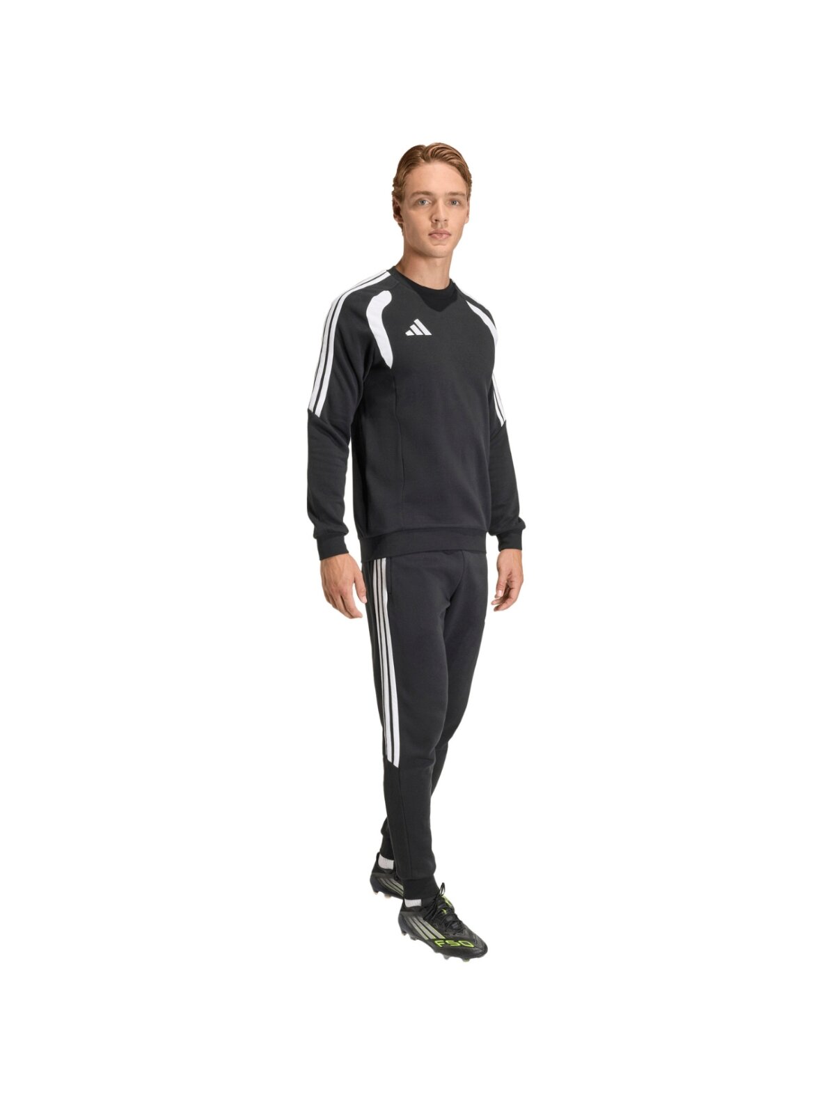 Adidas Tiro 26 League Sweat Crew vyriškas džemperis juodos ir baltos spalvos KF3413 5 Adidas Tiro 26 League Sweat Crew vyriškas džemperis juodos ir baltos spalvos KF3413 5
