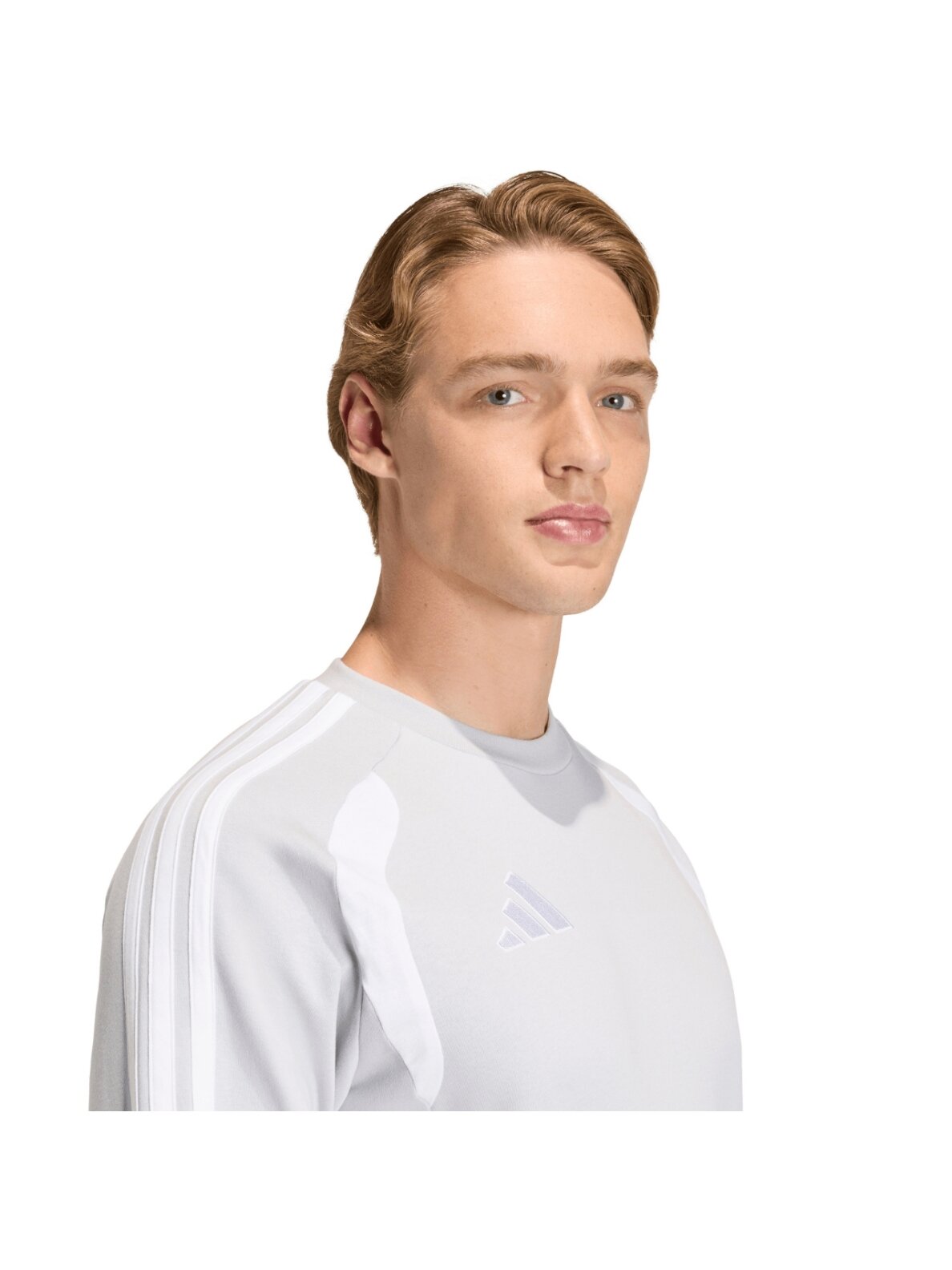 Adidas Tiro 26 League Sweat Crew vyriškas džemperis šviesiai pilkas KF3415 3 Adidas Tiro 26 League Sweat Crew vyriškas džemperis šviesiai pilkas KF3415 3
