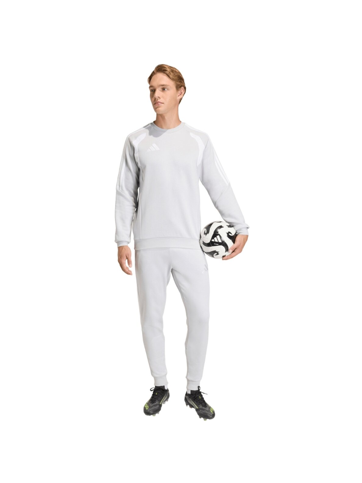 Adidas Tiro 26 League Sweat Crew vyriškas džemperis šviesiai pilkas KF3415 6 Adidas Tiro 26 League Sweat Crew vyriškas džemperis šviesiai pilkas KF3415 6