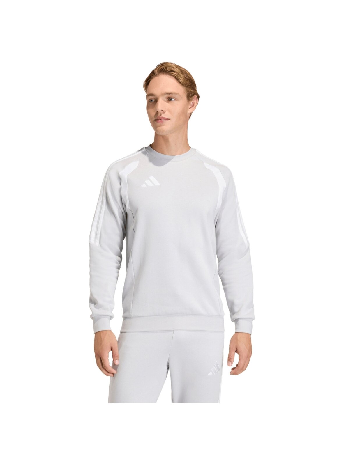 Adidas Tiro 26 League Sweat Crew vyriškas džemperis šviesiai pilkas KF3415