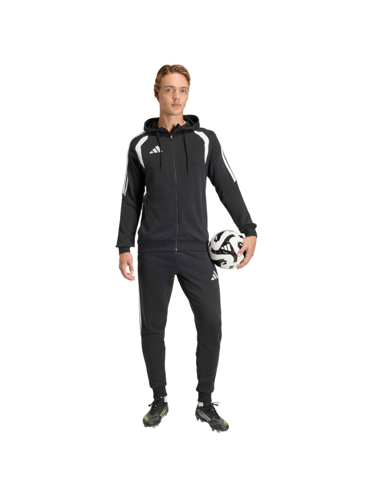 Adidas Tiro 26 League Sweat Full Zip Hoodie džemperis vyrams juodas KF3321 6
