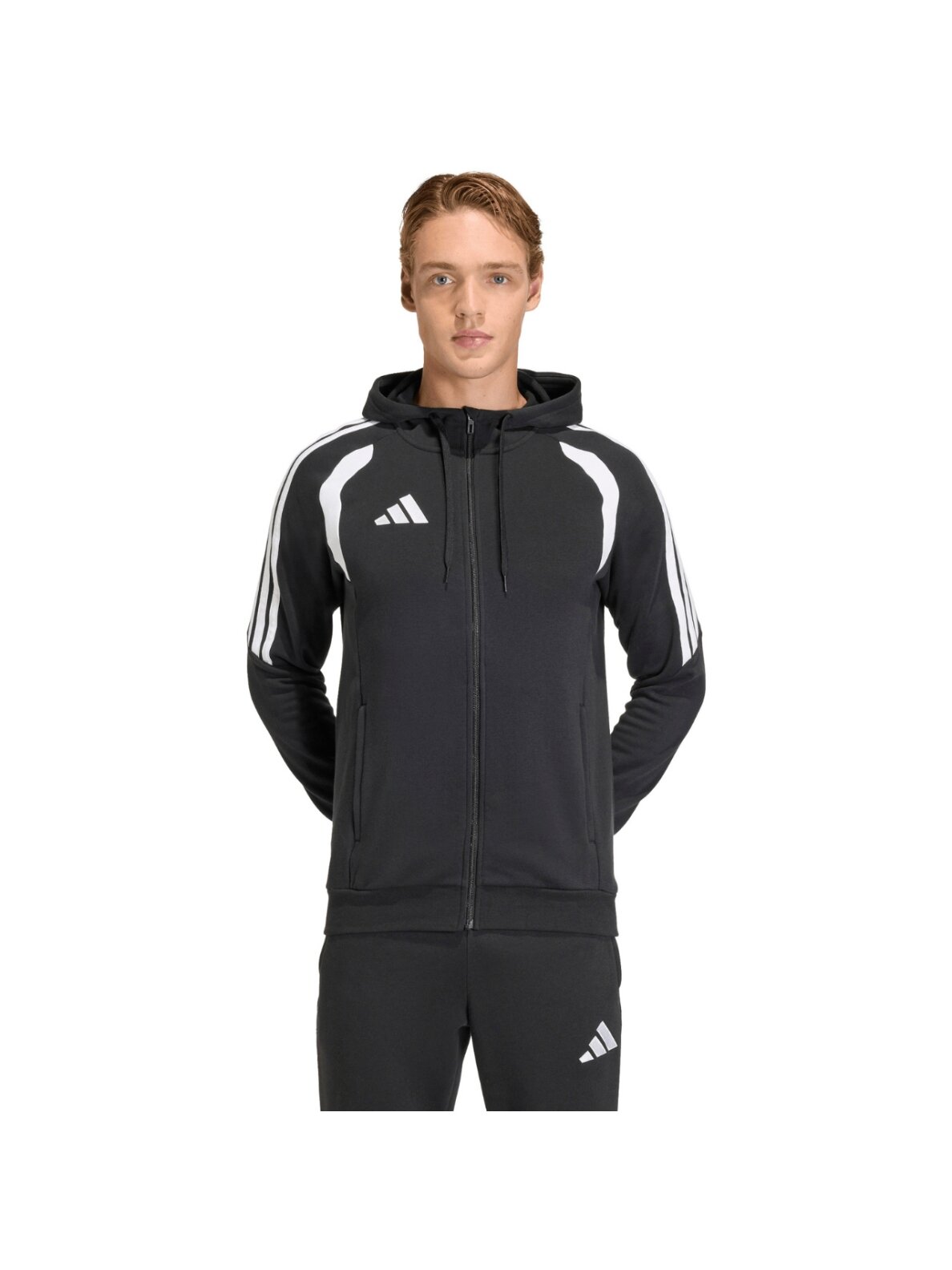 Adidas Tiro 26 League Sweat Full Zip Hoodie džemperis vyrams juodas KF3321