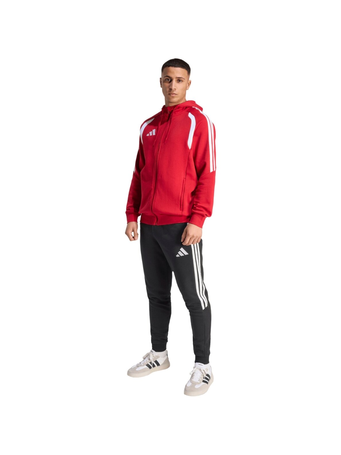 Adidas Tiro 26 League Sweat Full Zip Hoodie džemperis vyrams raudonas KF9106 5 Adidas Tiro 26 League Sweat Full Zip Hoodie džemperis vyrams raudonas KF9106 5