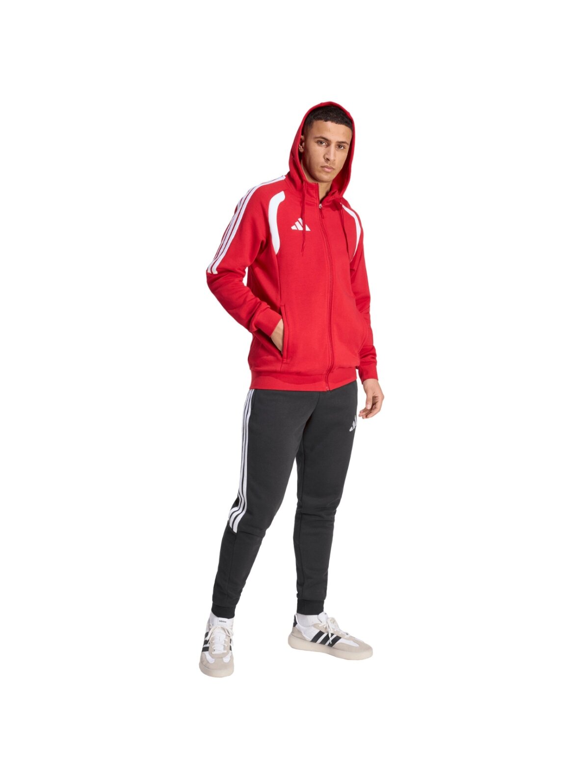 Adidas Tiro 26 League Sweat Full Zip Hoodie džemperis vyrams raudonas KF9106 6