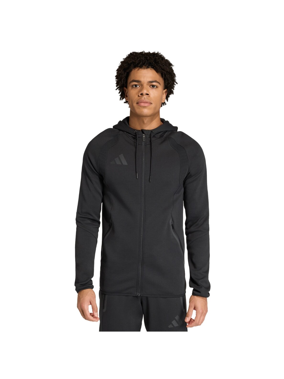Džemperis vyriškas Adidas Tiro 26 Travel Sweat Hoodie juodas KF6075 Džemperis vyriškas Adidas Tiro 26 Travel Sweat Hoodie juodas KF6075