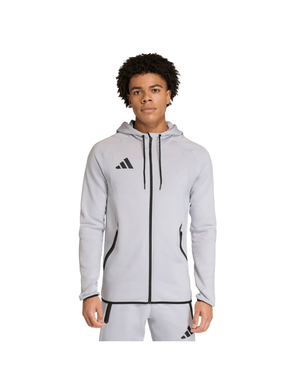 Vyriškas adidas Tiro 26 Travel Sweat Hoodie pilkas KF6077