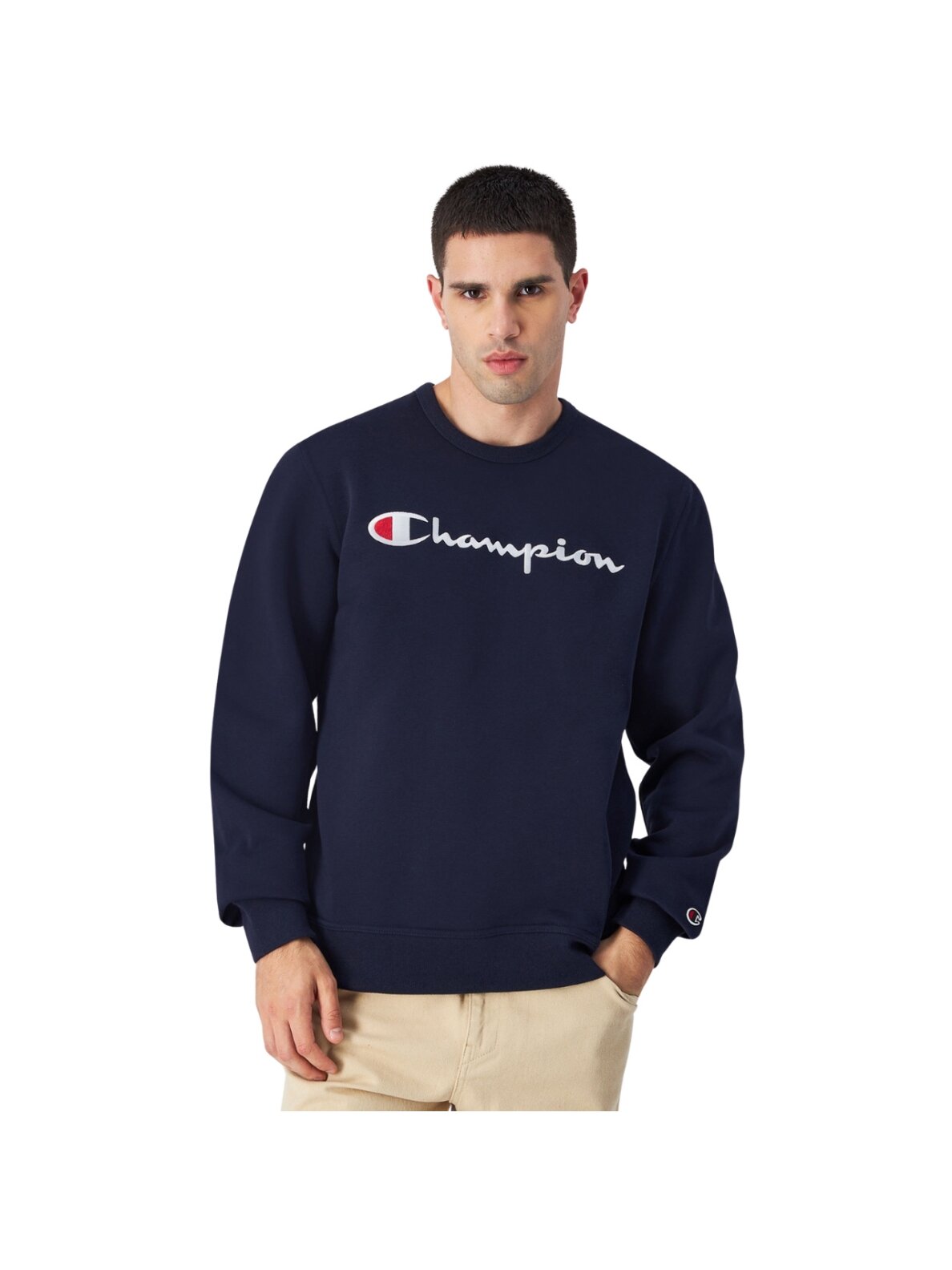 Champion Crewneck vyriškas palaidinė, tamsiai mėlynas 220254 BS501 Champion Crewneck vyriškas palaidinė, tamsiai mėlynas 220254 BS501