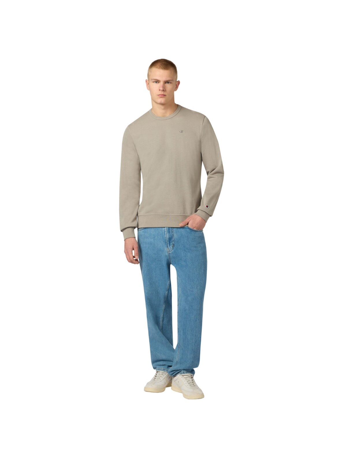 Vyriški „Crewneck“ džemperis, smėlio spalvos 220785 ES035 3