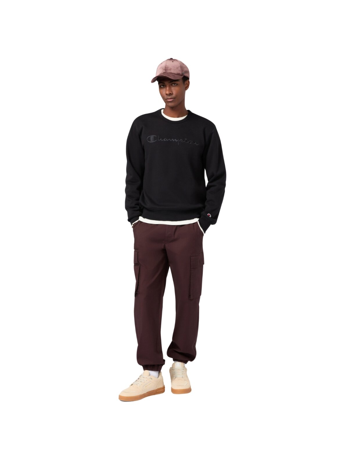 Džemperis vyriškas Champion Crewneck megztinis juodas 220272 KK001 6 Džemperis vyriškas Champion Crewneck megztinis juodas 220272 KK001 6