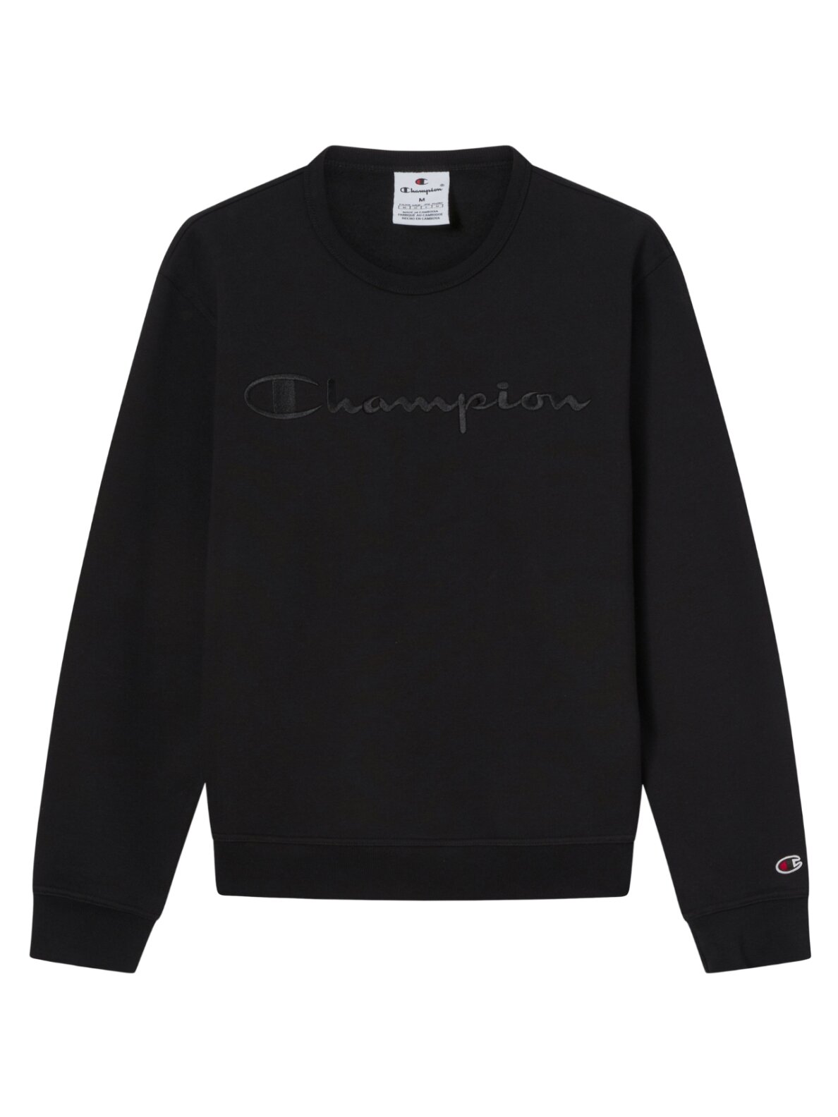 Džemperis vyriškas Champion Crewneck megztinis juodas 220272 KK001 1 Džemperis vyriškas Champion Crewneck megztinis juodas 220272 KK001 1