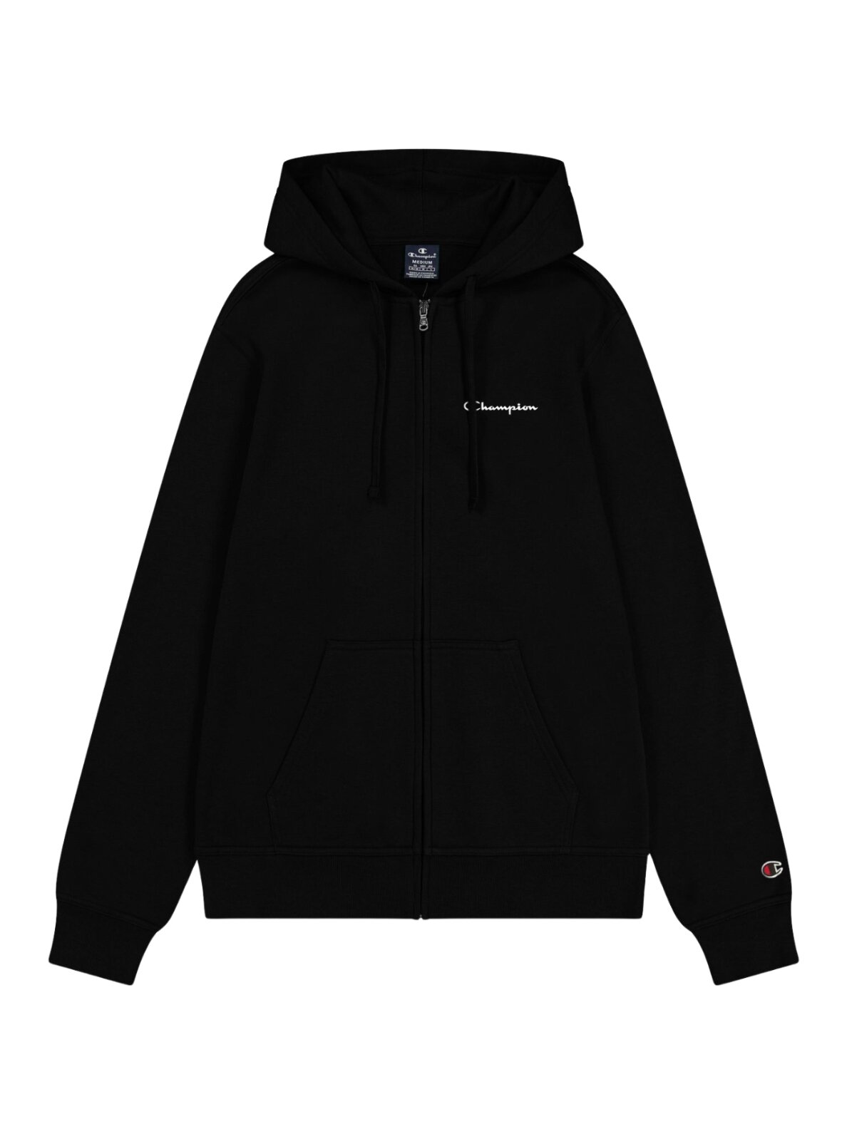 Vyriškas Džemperis Champion Hoodie su užtrauktuku juodas 220260 KK001 1 Vyriškas Džemperis Champion Hoodie su užtrauktuku juodas 220260 KK001 1