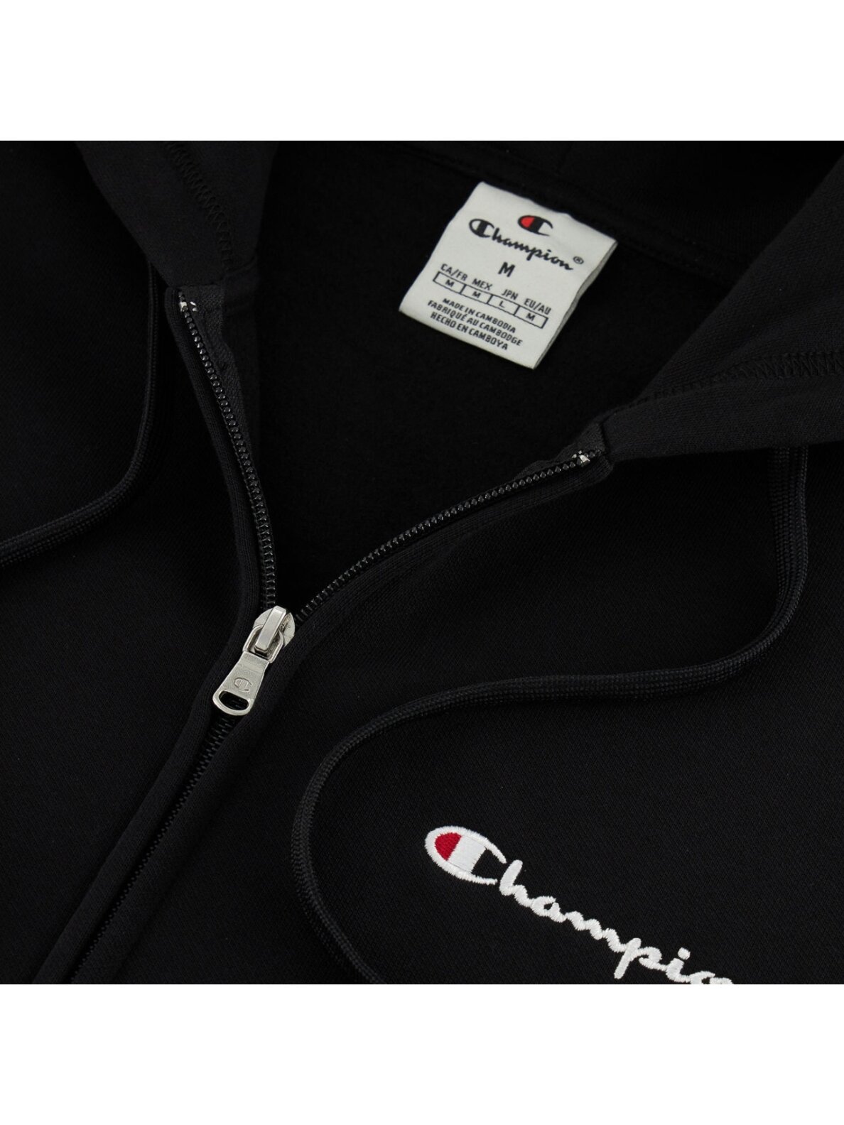 Vyriškas Džemperis Champion Hoodie su užtrauktuku juodas 220260 KK001 2 Vyriškas Džemperis Champion Hoodie su užtrauktuku juodas 220260 KK001 2