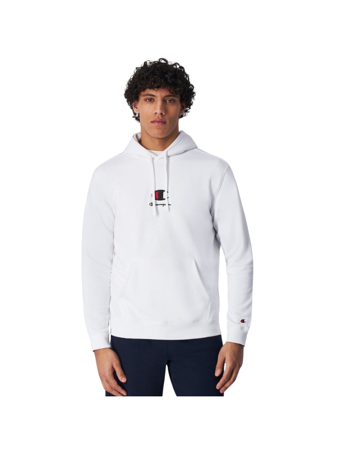 Champion Hooded vyriškas palaidinė baltas 220268 WW001 Champion Hooded vyriškas palaidinė baltas 220268 WW001
