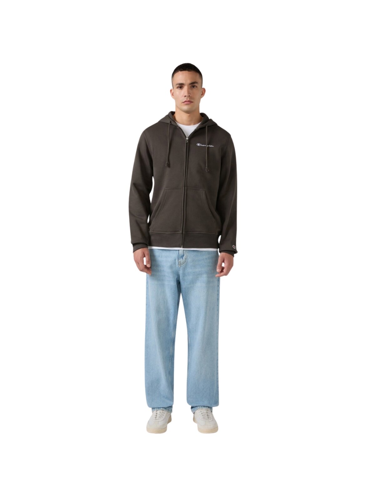 Champion vyriškas džemperis su užtrauktuku Hooded Full Zip Sweatshirt, rudas 221794 GS509 4 Champion vyriškas džemperis su užtrauktuku Hooded Full Zip Sweatshirt, rudas 221794 GS509 4